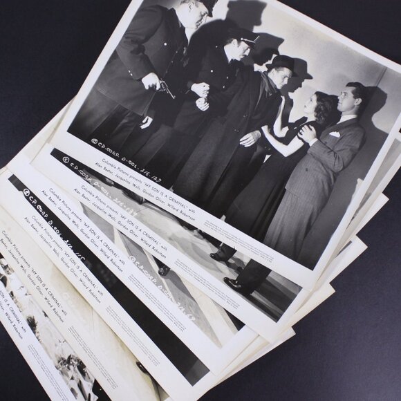 Vintage 1939 "My Son is a Criminal" Black and white photography movie stills - Picture 2 of 10